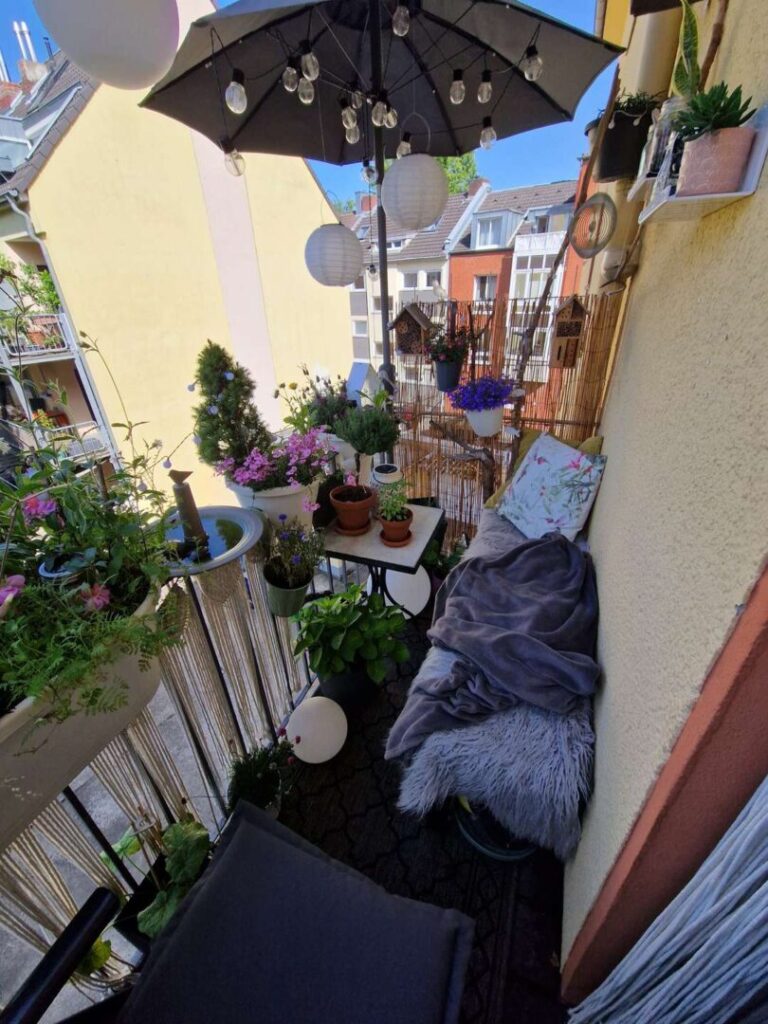 Blick vom Balkon