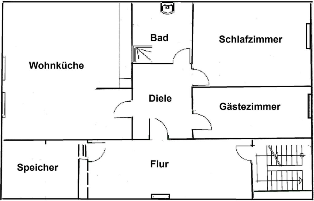 Grundriss der Wohnung