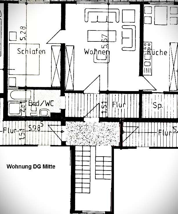 Grundriss DG Mitte